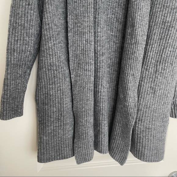 Banana Republic merino-blend long cardigan in heather grey size M - Picture 5 of 9